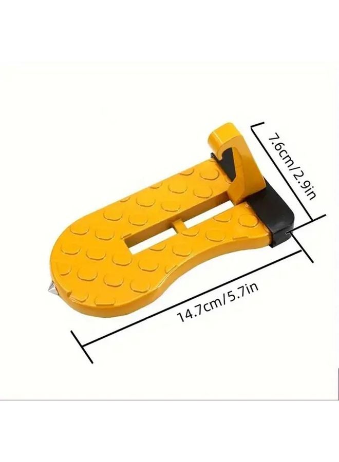 Black Foldable Car Door Pedal Hook Roof Rack Universal Aluminum Alloy Safety Auto Parts - Image 2